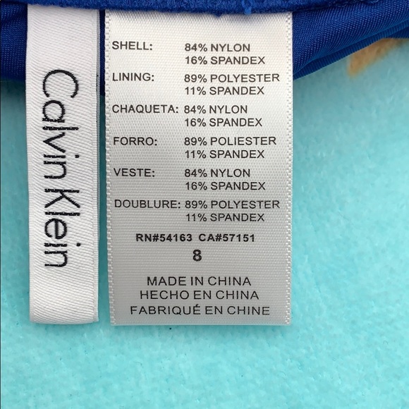 Calvin Klein One-Piece Ruffled Swimsuit 8 NWT - Picture 4 of 5